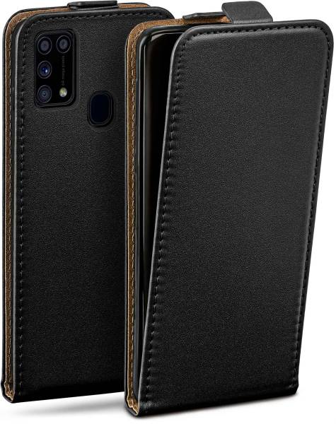 moex Flip Case für Samsung Galaxy M31 – PU Lederhülle mit 360 Grad Schutz, klappbar