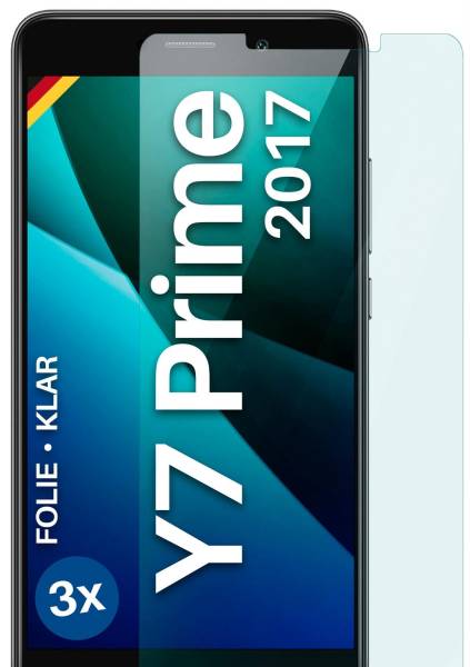 moex FlexProtect Klar für Huawei Y7 Prime (2017) – Schutzfolie für unsichtbaren Displayschutz, Ultra klar