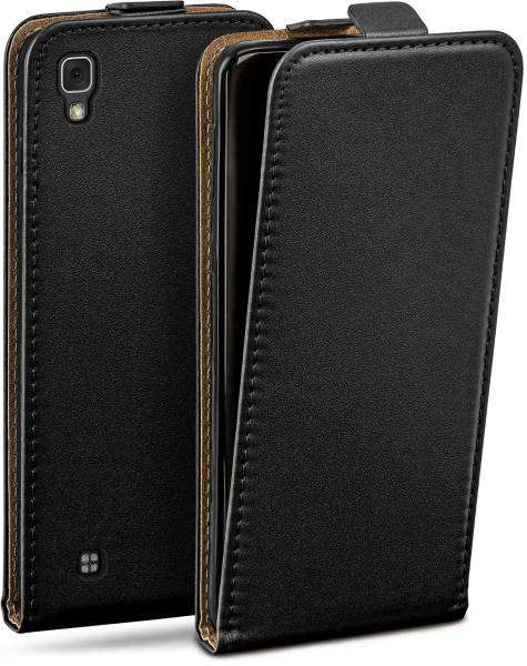 moex Flip Case für LG X Power – PU Lederhülle mit 360 Grad Schutz, klappbar