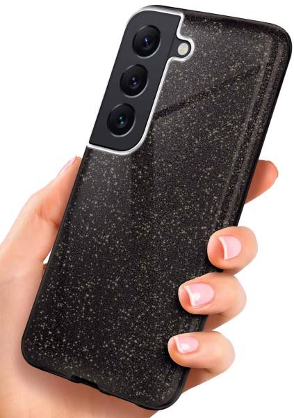 ONEFLOW Glitter Case für Samsung Galaxy S22 – Glitzer Hülle aus TPU, designer Handyhülle