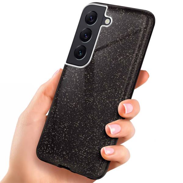 ONEFLOW Glitter Case für Samsung Galaxy S22 – Glitzer Hülle aus TPU, designer Handyhülle