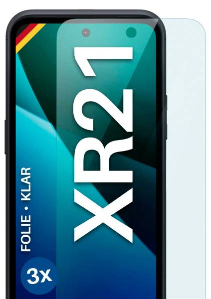 moex FlexProtect Klar für Nokia XR21 – Schutzfolie für unsichtbaren Displayschutz, Ultra klar