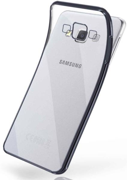 moex Chrome Case für Samsung Galaxy A5 (2015) – Handy Bumper mit Chrom Rand – Transparente Hülle