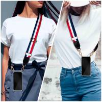 ONEFLOW Twist Case für LG Velvet – Hülle mit breitem Handyband aus Nylon, abnehmbar