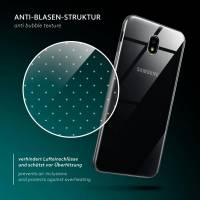 moex Aero Case für Samsung Galaxy J3 (2018) – Durchsichtige Hülle aus Silikon, Ultra Slim Handyhülle