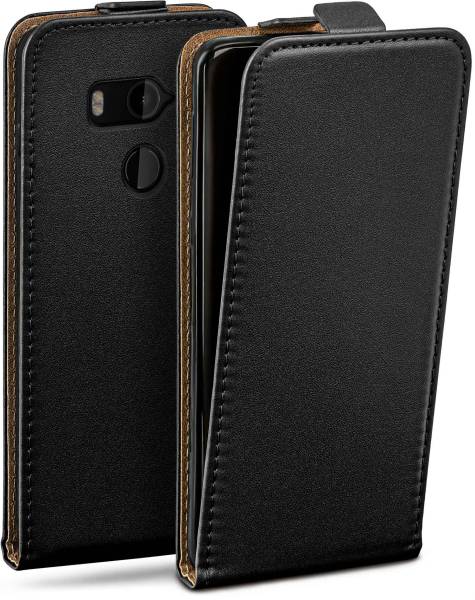 moex Flip Case für HTC U11 Plus – PU Lederhülle mit 360 Grad Schutz, klappbar