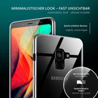 moex Aero Case für Samsung Galaxy A8 (2018) – Durchsichtige Hülle aus Silikon, Ultra Slim Handyhülle