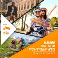 moex TravelCompact für Samsung Galaxy A7 (2015) – Lenker Fahrradtasche für Fahrrad, E–Bike, Roller uvm.