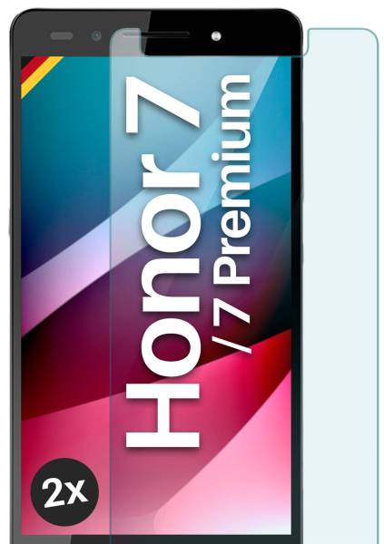 moex ShockProtect Klar für Huawei Honor 7 Premium – Panzerglas für kratzfesten Displayschutz, Ultra klar