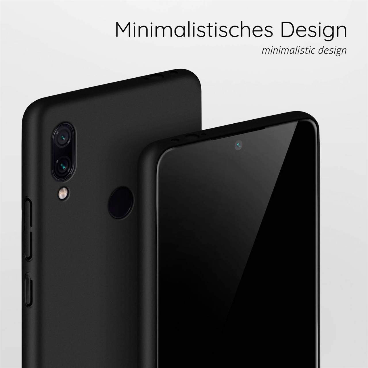 moex Alpha Case für Xiaomi Redmi Note 7 – Extrem dünne, minimalistische Hülle in seidenmatt
