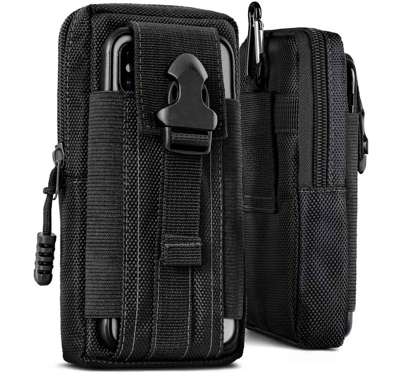 ONEFLOW Survival Case für Xiaomi Redmi Note 13 Pro+ 5G – Handy Gürteltasche aus Oxford Nylon mit Karabiner