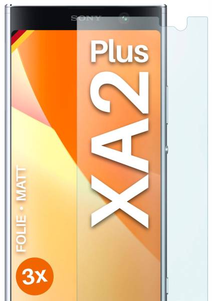moex FlexProtect Matt für Sony Xperia XA2 Plus – Anti Reflex Schutzfolie für besten Displayschutz, Matt