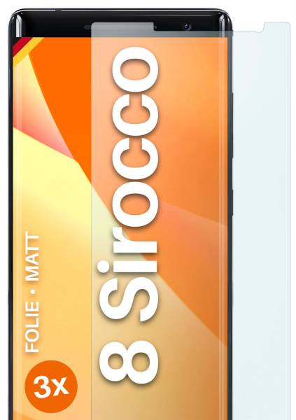 moex FlexProtect Matt für Nokia 8 Sirocco – Anti Reflex Schutzfolie für besten Displayschutz, Matt