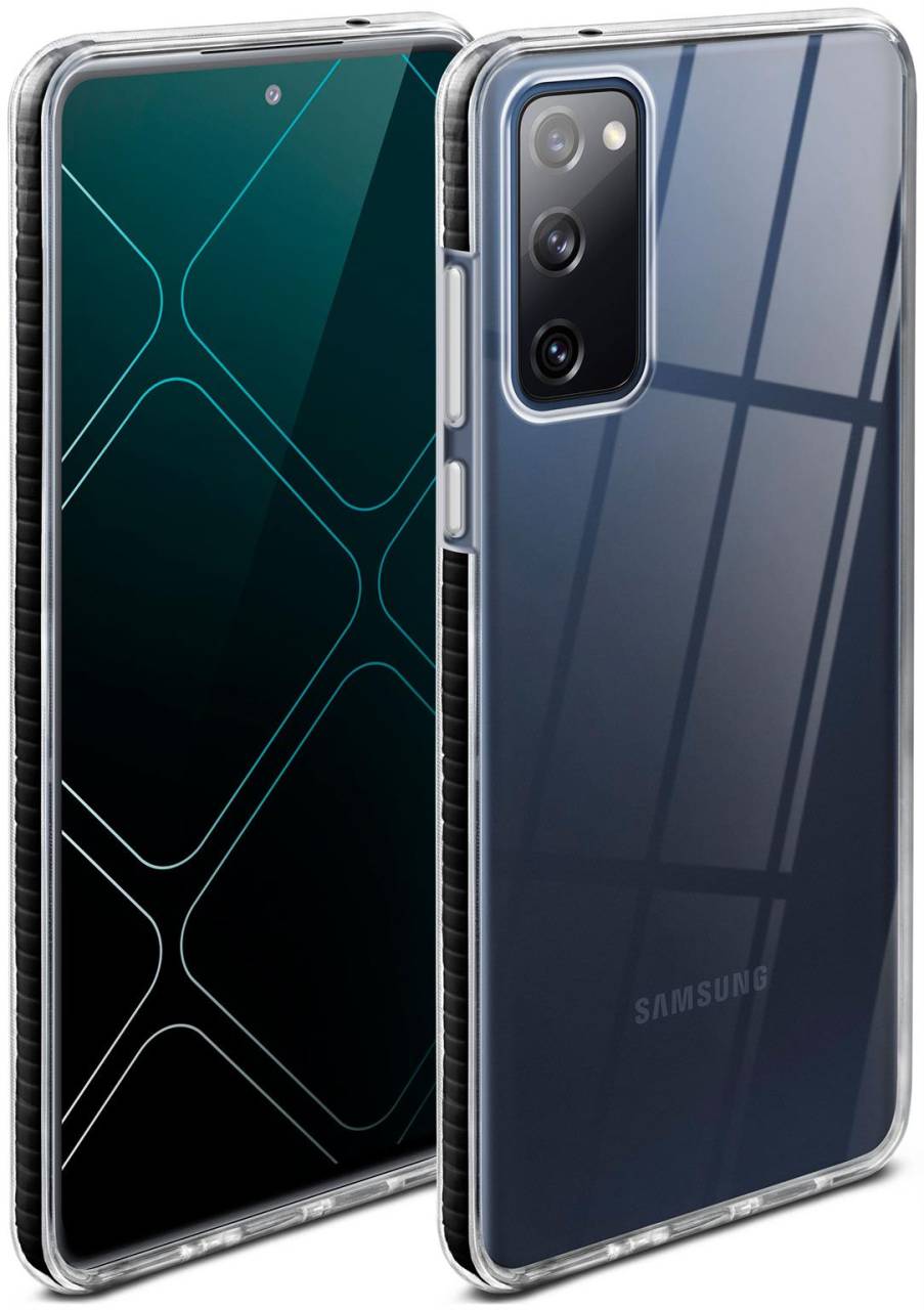ONEFLOW Cushion Case für Samsung Galaxy S20 FE 5G – Durchsichtige Hülle aus Silikon mit 3D Kameraschutz