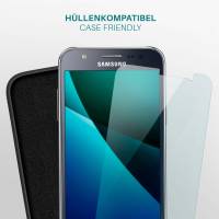 moex FlexProtect Klar für Samsung Galaxy J5 (2015) – Schutzfolie für unsichtbaren Displayschutz, Ultra klar