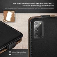 moex Flip Case für Samsung Galaxy Note 20 – PU Lederhülle mit 360 Grad Schutz, klappbar