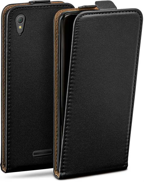 moex Flip Case für Sony Xperia T3 – PU Lederhülle mit 360 Grad Schutz, klappbar