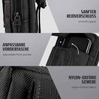 ONEFLOW Survival Case für Samsung Galaxy S20 Plus 5G – Handy Gürteltasche aus Oxford Nylon mit Karabiner