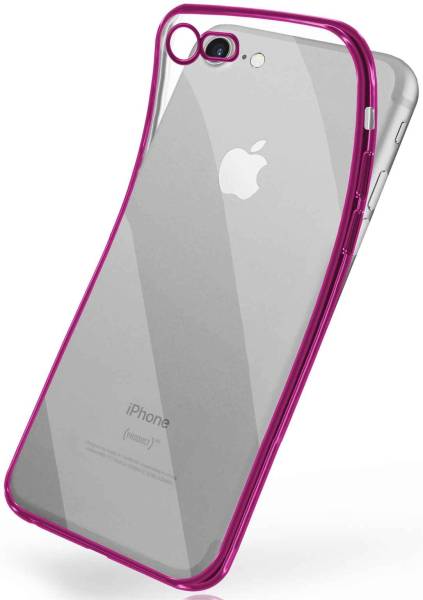 moex Chrome Case für Apple iPhone SE 2. Generation (2020) – Handy Bumper mit Chrom Rand – Transparente Hülle