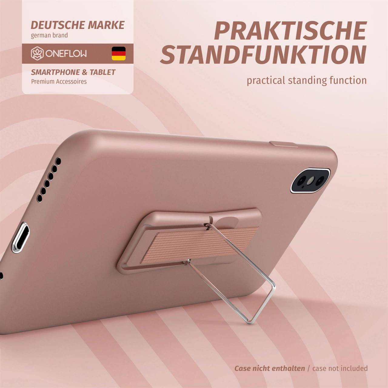 ONEFLOW Handy-Griff mit Fingerhalter und integriertem Ständer – ClipGrip