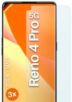 moex FlexProtect Matt für Oppo Reno4 Pro 5G – Anti Reflex Schutzfolie für besten Displayschutz, Matt
