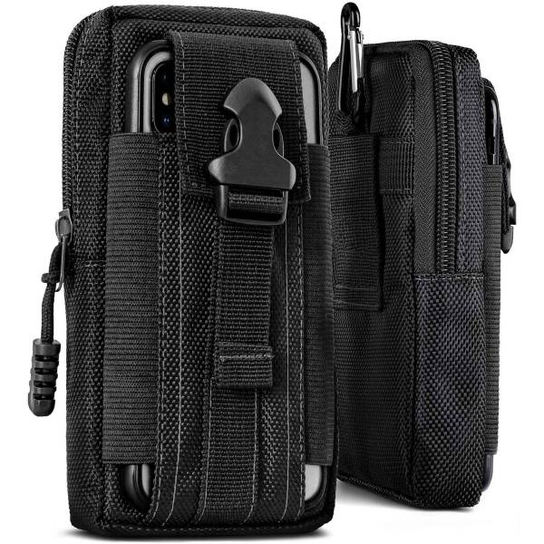 ONEFLOW Survival Case für Oukitel WP5 Pro – Handy Gürteltasche aus Oxford Nylon mit Karabiner