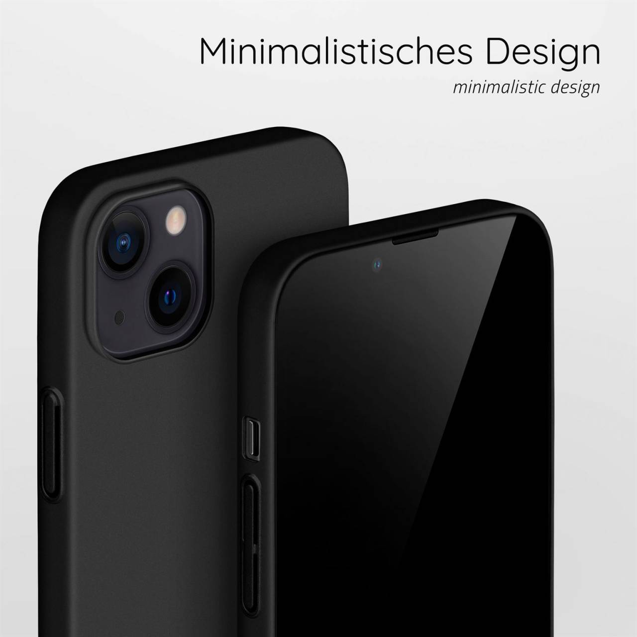 moex Alpha Case für Apple iPhone 14 Plus – Extrem dünne, minimalistische Hülle in seidenmatt
