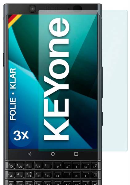moex FlexProtect Klar für BlackBerry KEYone – Schutzfolie für unsichtbaren Displayschutz, Ultra klar