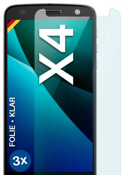 moex FlexProtect Klar für Motorola Moto X4 – Schutzfolie für unsichtbaren Displayschutz, Ultra klar