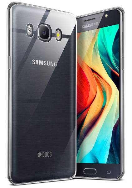 moex Aero Case für Samsung Galaxy J7 (2016) – Durchsichtige Hülle aus Silikon, Ultra Slim Handyhülle