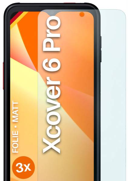 moex FlexProtect Matt für Samsung Galaxy Xcover 6 Pro – Anti Reflex Schutzfolie für besten Displayschutz, Matt