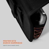 moex Mesh Case für LG K50s – Handy Gürteltasche aus Nylon, Quertasche mit Gürtelclip