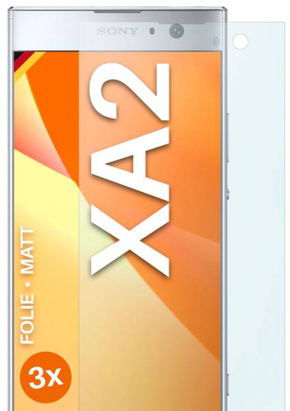 moex FlexProtect Matt für Sony Xperia XA2 – Anti Reflex Schutzfolie für besten Displayschutz, Matt