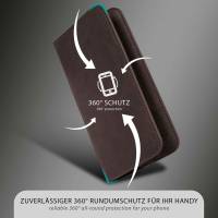 moex Purse Case für Xiaomi Redmi Note 10 – Handytasche mit Geldbörses aus PU Leder, Geld- & Handyfach