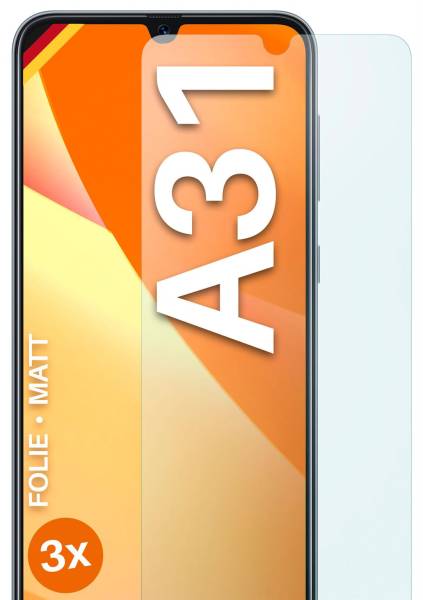 moex FlexProtect Matt für Samsung Galaxy A31 – Anti Reflex Schutzfolie für besten Displayschutz, Matt