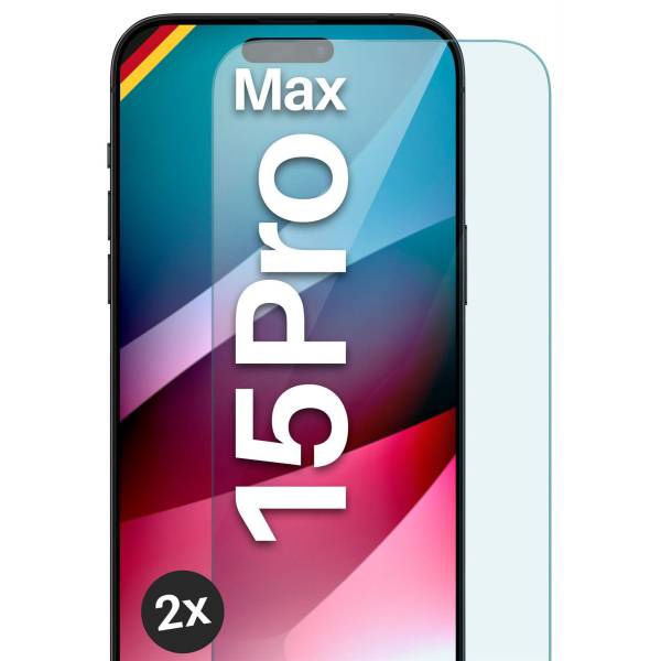 moex ShockProtect iPhone 15 Pro Max Panzerglas Klar