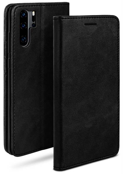 moex Casual Case für Huawei P30 Pro – 360 Grad Schutz Booklet, PU Lederhülle mit Kartenfach