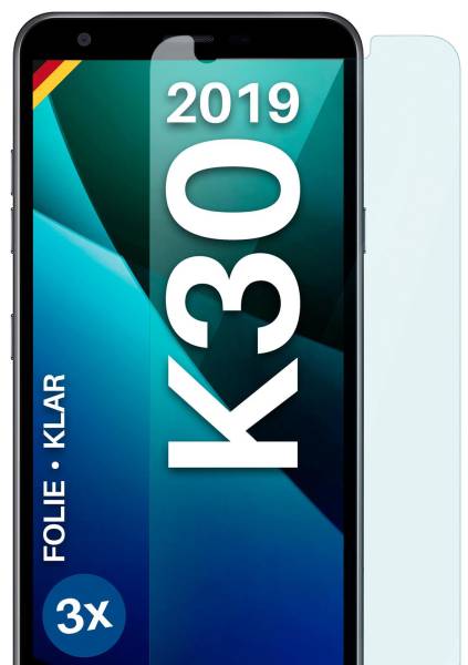 moex FlexProtect Klar für LG K30 (2019) – Schutzfolie für unsichtbaren Displayschutz, Ultra klar