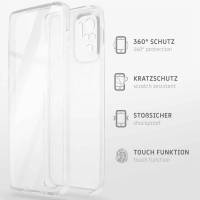 ONEFLOW Touch Case für Xiaomi Redmi Note 10 – 360 Grad Full Body Schutz, komplett beidseitige Hülle