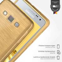 moex Brushed Case für Samsung Galaxy A5 (2015) – Silikon Handyhülle, Backcover in Aluminium Optik