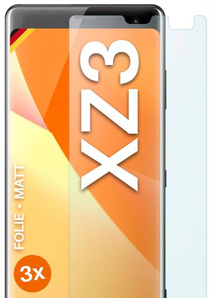 moex FlexProtect Matt für Sony Xperia XZ3 – Anti Reflex Schutzfolie für besten Displayschutz, Matt