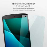 moex FlexProtect Klar für LG Google Nexus 5 – Schutzfolie für unsichtbaren Displayschutz, Ultra klar