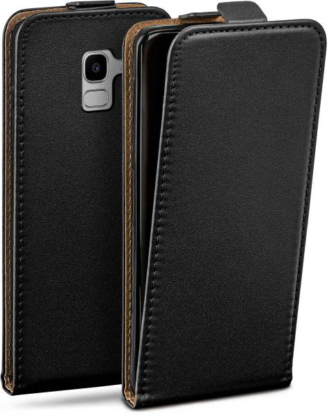 moex Flip Case für Samsung Galaxy J6 (2018) – PU Lederhülle mit 360 Grad Schutz, klappbar