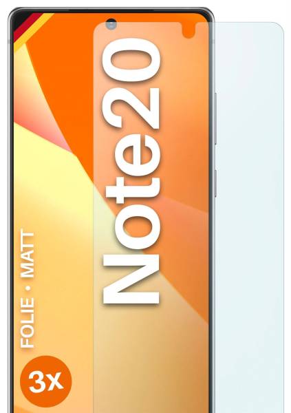 moex FlexProtect Matt für Samsung Galaxy Note 20 – Anti Reflex Schutzfolie für besten Displayschutz, Matt