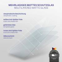 moex ShockProtect Matt für Sony Xperia M4 Aqua – Panzerglas für kratzfesten Displayschutz, Anti Reflex