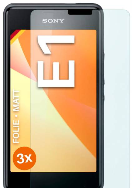 moex FlexProtect Matt für Sony Xperia E1 – Anti Reflex Schutzfolie für besten Displayschutz, Matt