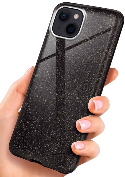 ONEFLOW Glitter Case für Apple iPhone 14 Plus – Glitzer Hülle aus TPU, designer Handyhülle