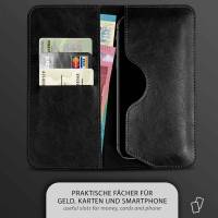 moex Purse Case für Samsung Galaxy J4 (2018) – Handytasche mit Geldbörses aus PU Leder, Geld- & Handyfach