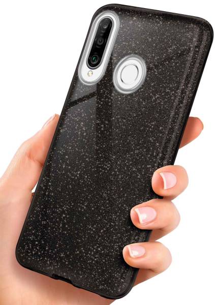 ONEFLOW Glitter Case für Huawei P30 Lite – Glitzer Hülle aus TPU, designer Handyhülle