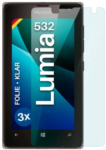 moex FlexProtect Klar für Microsoft Lumia 532 – Schutzfolie für unsichtbaren Displayschutz, Ultra klar